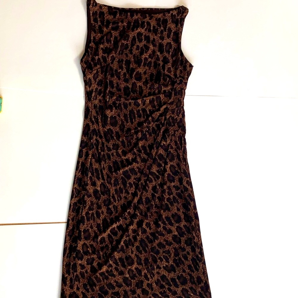Lauren (Ralph Lauren ) Leopard Print Lined dress
